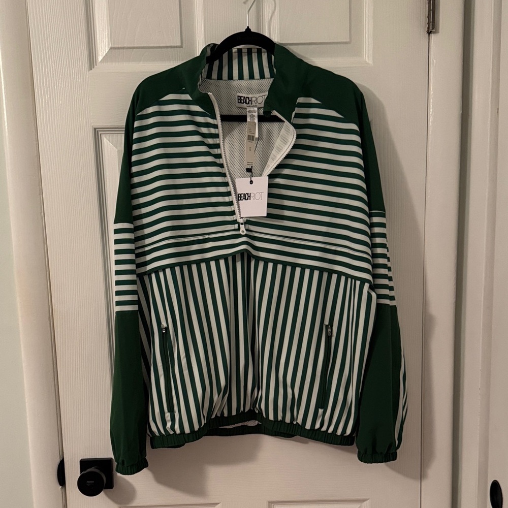 Beach Riot x Anthropologie Vespera Long Sleeve Half Zip Pullover